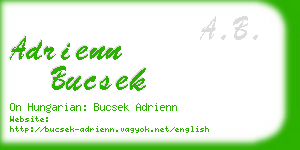 adrienn bucsek business card